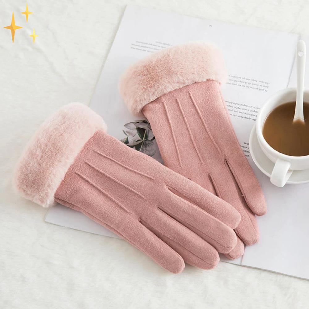 ModernFashion™ Vinterhandskar för Damer med Fingertoppar med Pekskärm | 100 % Varma Händer